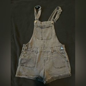 RSQ overall shorts black